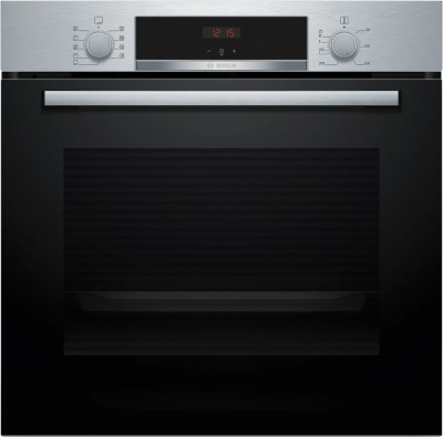 Bosch HBA534ES3 Serie 4 Forno da Incasso Multifunzione Elettrico 60 cm Inox Classe A+ - Manopole push pull