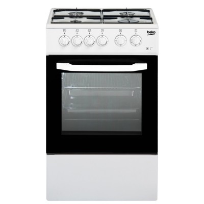 Beko CSS42014FW Cucina Libera Installazione 50 x 50 cm 4 Fuochi a Gas Forno Elettrico Statico Colore Bianco