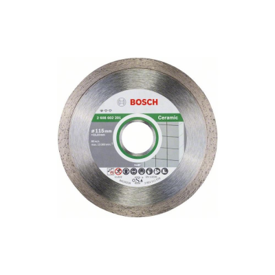 Disco diamante per smerigliatrice 115 mm Bosch 2608602201