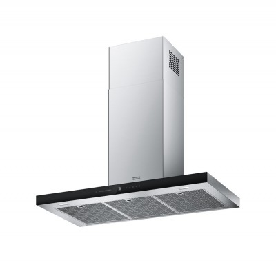 Cappa a Parete 90 cm Acciaio Inox e Vetro nero Classe A+ Format Plus Franke FTLN H45 X/BK A90 - 325.0657.267