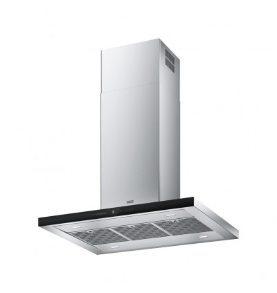 Cappa a Isola 90 x 69 cm Acciaio Inox e Vetro nero Classe A+ Format Plus Isola Franke FTLN I H45 X/BK A90 - 325.0657.268