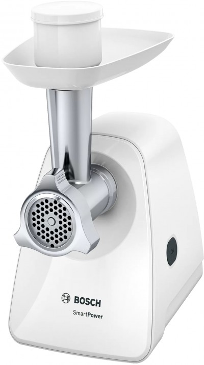 Bosch MFW2500W Tritacarne Elettrico Potenza 350 Watt Dischi in Acciaio Inossidabile Bianco 