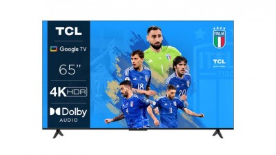 Televisore Smart TV 65 Pollici 4K Ultra HD Display LED con Google TV colore Nero TCL 65P635