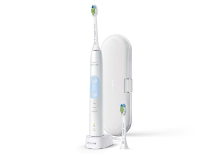 Philips HX6859/29 Sonicare ProtectiveClean 5100 Spazzolino Elettrico Sonico Bianco con custodia da viaggio 