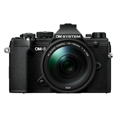 Fotocamera mirrorless 20Mpx OM 5 Kit M.Zuiko Digital Ed 14-150mm F4 5.6 Ii Black Om System V210021BE000