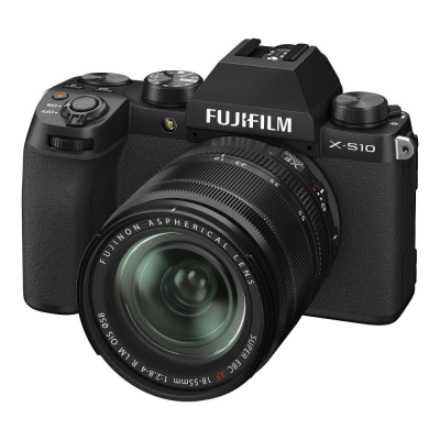 Fotocamera mirrorless 26Mpx X S10 Kit Xf 18-55mm F2.8 4 Black Fujifilm 4169529