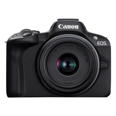 Fotocamera mirrorless 24Mpx EOS R50 Kit Rf S 18 45mm F4.5. 6.3 Is Stm Black Canon 5811C013