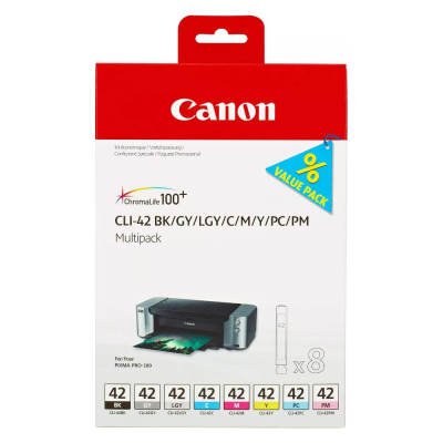 Set cartucce stampante Linea CLI-42 CHROMALIFE 100+ Canon 6384B010