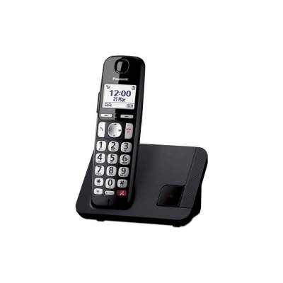 Cordless Singolo Dect Black Panasonic KX-TGE250JTB