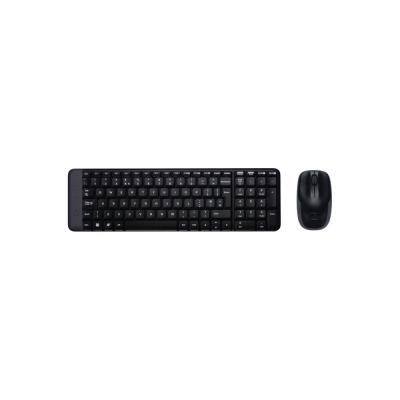 Tastiera e mouse Wireless MK SERIES Mk220 Combo Nero Logitech 920-003721 
