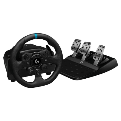 Volante e pedaliera simulatore guida G SERIES G923 Trueforce Ps4 Black e Blue Logitech 941-000149