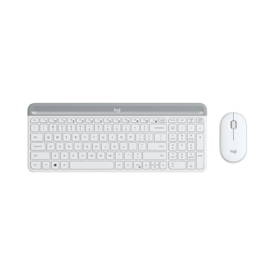 Tastiera e mouse Wireless MK SERIES Mk470 Slim Combo White Logitech 920-009197