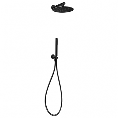 Kit doccia completo di soffione ottone, braccio e kit doccia con supporto fisso Cromo serie PVD Paini 53CR441FTTAS