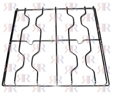 Griglia In Filo Cromata A 4 Fuochi 440 X 426mm