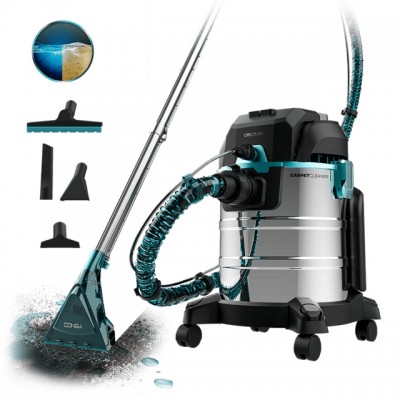 Cecotec 08598 Bidone Aspiratutto Solidi Liquidi a traino Conga Wet&Dry 20000 Carpetpro - 1400 W - 22Kpa - Grandi Dimensioni 