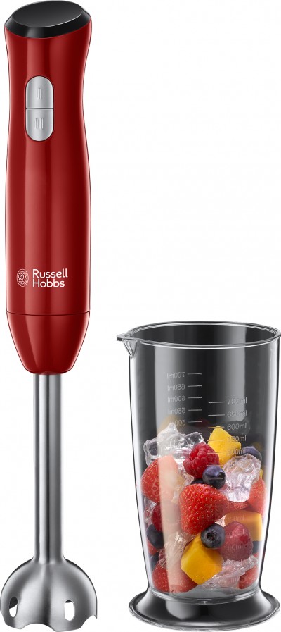 Russell Hobbs Desire 24690-56 Frullatore a Immersione Rosso - 2 Velocità - Bicchiere da 700ml - lavabile in lavastoviglie - no BPA