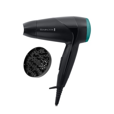 Remington D1500 Asciugacapelli 2000W - Pieghevole e Potente Nero - Verde