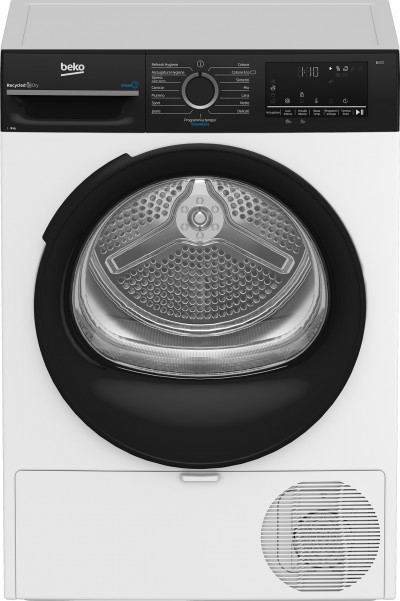 Beko BMGT491SBI Asciugatrice Pompa di calore Libera Installazione 9 Kg Classe A+++ Bianco OptiSense Inverter