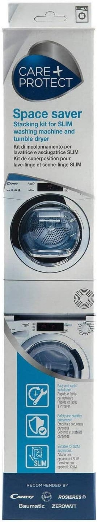 Kit di impilamento per lavatrice/asciugatrice Care + protect 35602137 - 35602394