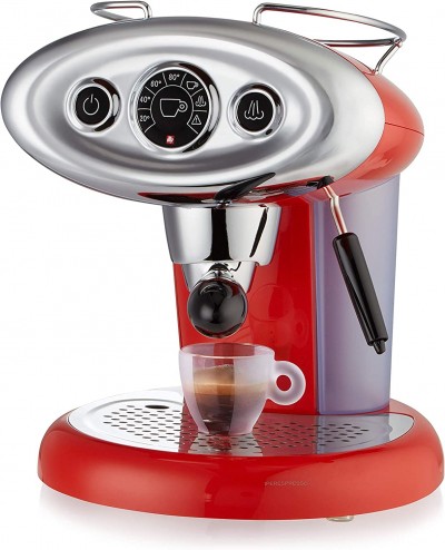 Macchina Caffè Espresso Sistema di ricarica Capsule Iperespresso con Erogatore di Vapore colore Rosso Illy 6604 - X7.1 