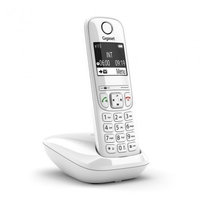 Cordless Telefono analogico DECT Identificatore di chiamata Bianco Gigaset AS690 