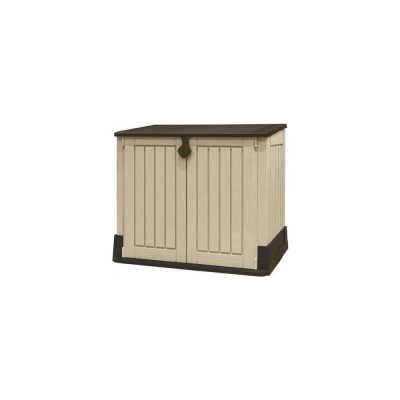 Box porta attrezzi STORE IT OUT Midi Beige e Marrone 132 x 71,5 x 113,5 cm Keter K249229K590KK