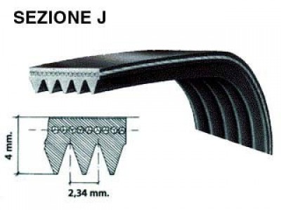 Cinghia Lavatrice Dentata 1104 J4 Ariston Indesit