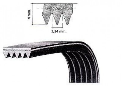 Cinghia Lavatrice Dentata 1054mm Universale C72105403
