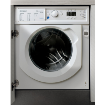 Lavasciuga da incasso 8 Kg Lavaggio 6 Kg Asciugatura classe C 1200 giri Indesit BI WDIL 861284 EU - BIWDIL861284EU