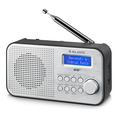 Radio Rt 194 Dab Silver e Black Majestic 109194