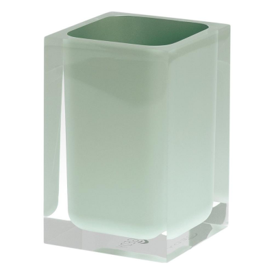 Bicchiere porta spazzolino RAINBOW Verde 7,2 x 7,2 x 11 cm RA98 07 Gedy