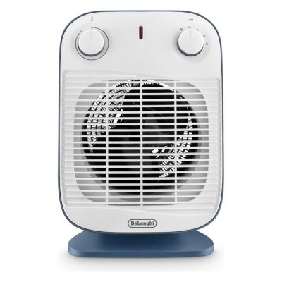 Termoventilatore silenzioso e leggero De Longhi VERTICAL EDGE HFS50B20 Bianco e Azzurro 2000W 0114581004