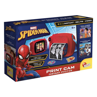 Fotocamera istantanea SPIDERMAN 3in1 Red e Blu Lisciani 104024