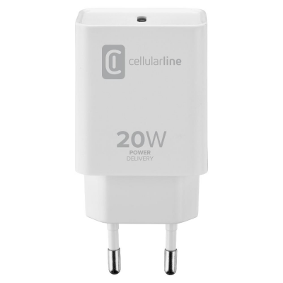 Caricabatterie CHARGER 20W White Cellular Line ACHIPDUSBCPD20WW