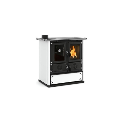 Cucina legna 7,9kW ROSETTA SX VST 5.0 Steel Bianco puntinato Classe A+ (2021) Nordica 7013179