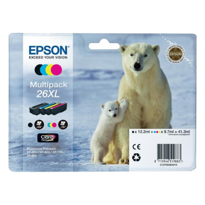 Set cartucce stampante Serie Orso Polare CLARIA Epson C13T26364020