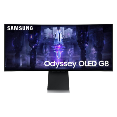 Monitor 34" 2K 1440p ODYSSEY OLED G8 Curved WQHD Silver Samsung LS34BG850SUXEN