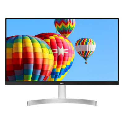 Monitor 24" Full HD 1080p SERIE MK600M Silver e White LG 24MK600M-W.AEU