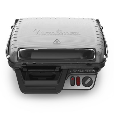 Moulinex GI3060 Griglia Elettrica Potenza 2000W con Piastre Antiaderenti e Vaschetta Raccogligrassi UltraCompact Comfort 