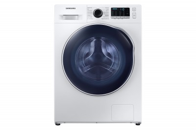 Samsung WD8NK52E0AW Lavasciuga Libera Installazione Crystal Clean Slim Profondità 46 cm 8 Kg Lavaggio 5 Kg Asciugatura Classe F Vapore Igienizzante 