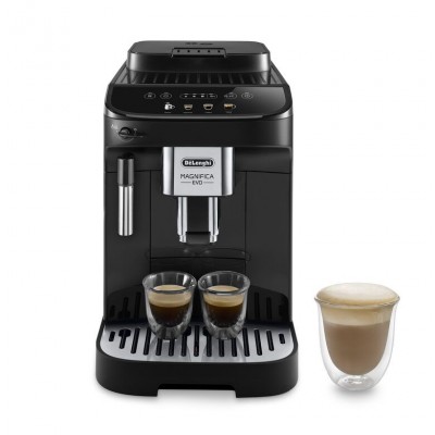 Macchina Caffé Automatica Espresso con Macinacaffé e Cappuccinatore Caffé in Grani colore Nero De Longhi ECAM 290.21.B Magnifica Evo