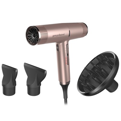 Gama PH6060.PK Asciugacapelli Professionale iQ Perfetto - Tecnologia ION - Ultra silenzioso - 294 g -  Rosa