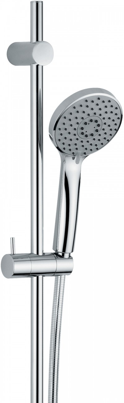 Saliscendi Completo Con Doccetta 3 Getti + Flex + Tubo Rampa Cromo Nobili AD140/34CR