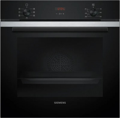 Siemens HB213ABS3 iQ300 Forno da Incasso Multifunzione Elettrico 60 cm Nero con finitura inox Classe A+ 
