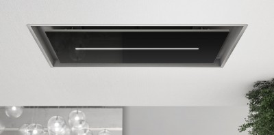 Airforce SINERGIA FL EASY UP BL/A/100 Cappa a Soffitto Easy Up 100 x 50 cm Acciaio Inox e vetro Nero -  CCSINE10032