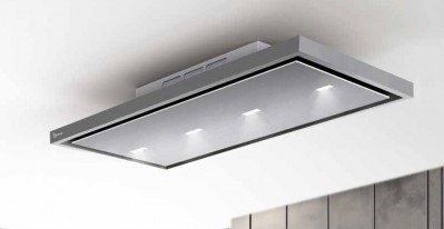 Baraldi GEA FREE Bianca Cappa a Soffitto 90 x 60 cm Inox modalità Filtrante -  01GEAFFR090ST90