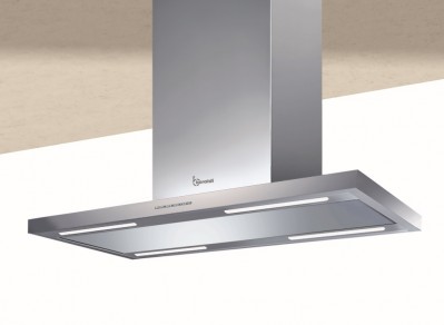 Baraldi LEA ISOLA DRYDROP Cappa a Isola 90 x 60 cm Inox con Sistema Anticondensa  900 m³/h - 01LEAIS090ST90DD