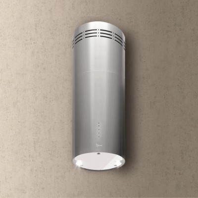Baraldi RODIA Cappa a Parete Cilindrica 90 cm Inox – 900 m³/h – Design e Potenza - 01ROD305ST90