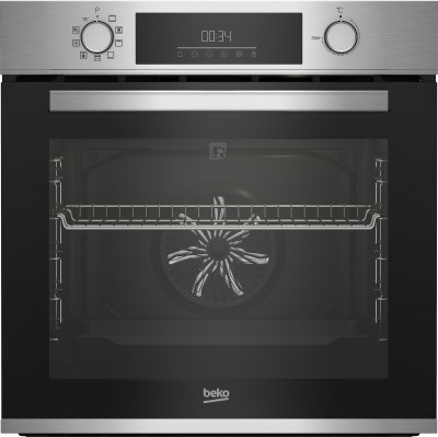 Forno da Incasso Multifunzione Elettrico 60 cm Pirolitico 9 funzioni Classe A Estetica Inox Serie b300 Beyond Beko BBIE12301XMP 
