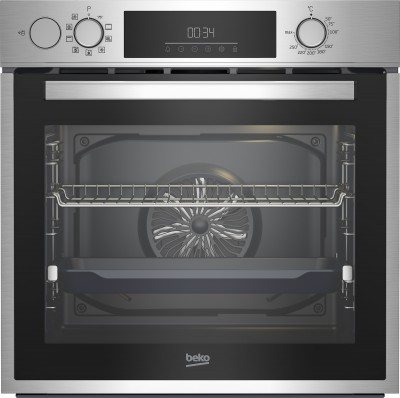 Forno da Incasso Multifunzione Elettrico 60 cm assistito a vapore 9 funzioni Classe A+ Finitura Inox antimpronta Serie b300 Serie Shine Beko BBIS14300XE